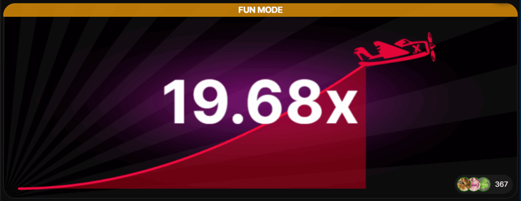 геймплей игры Авиатор