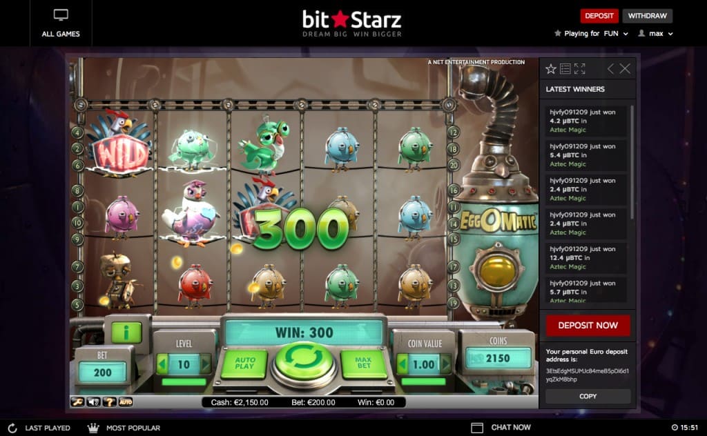 Главная страница BitStarz