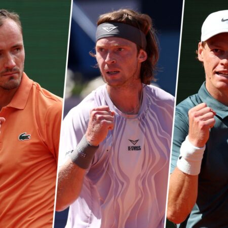 Мадридская сетка: Синнер и Медведев в разных половинах, Рублёв — в аду